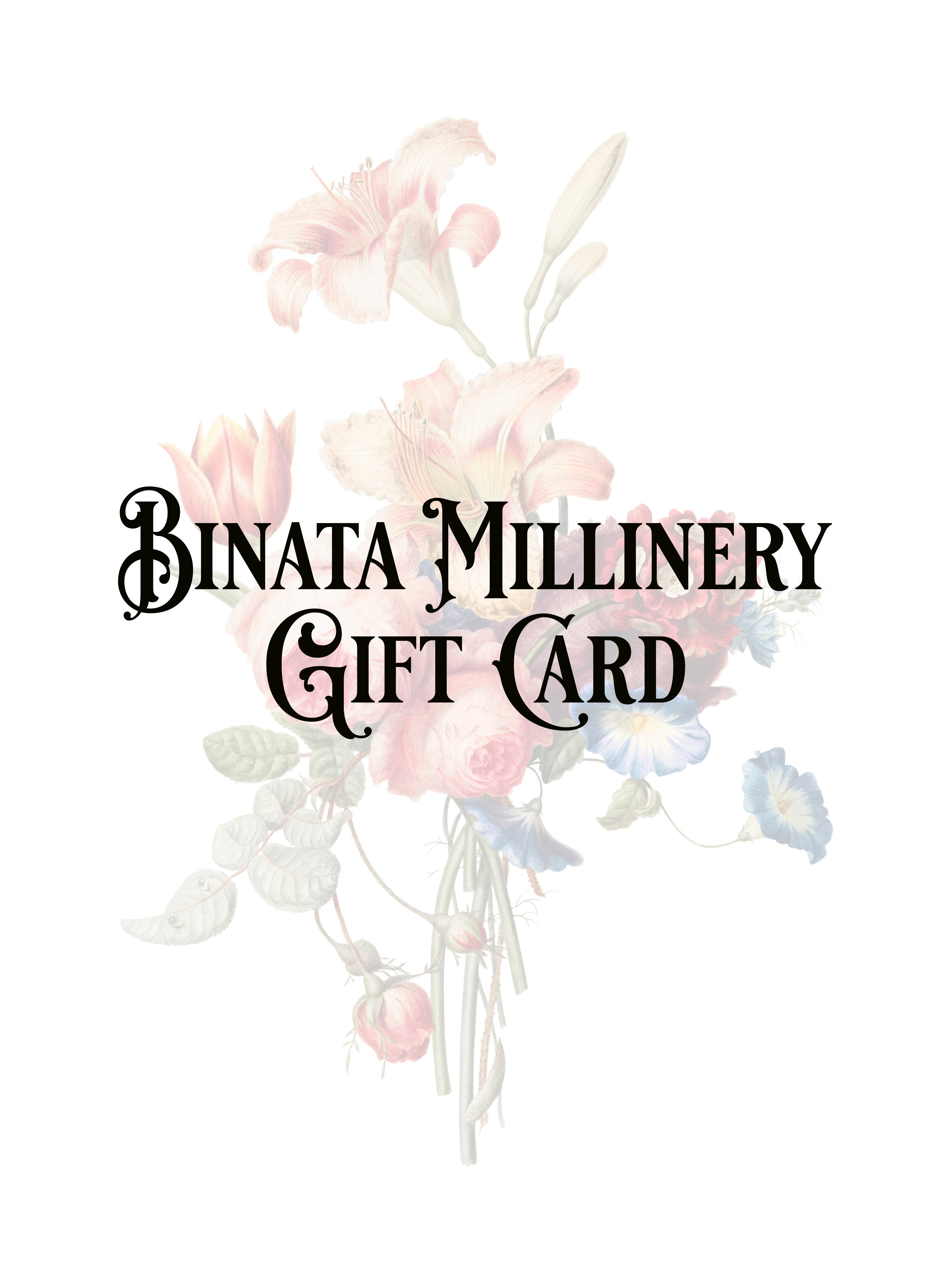 Binata Millinery Gift Card