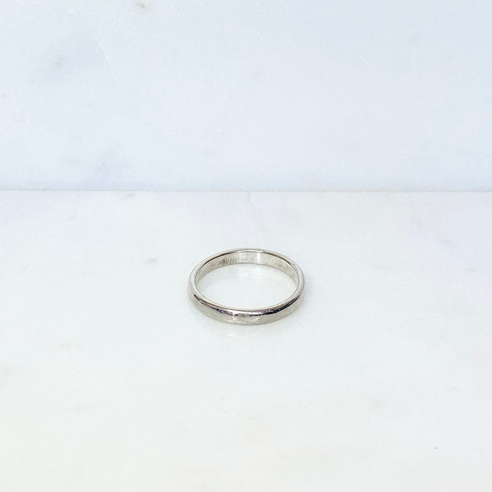 80's Silver Tone Stacking Band Ring