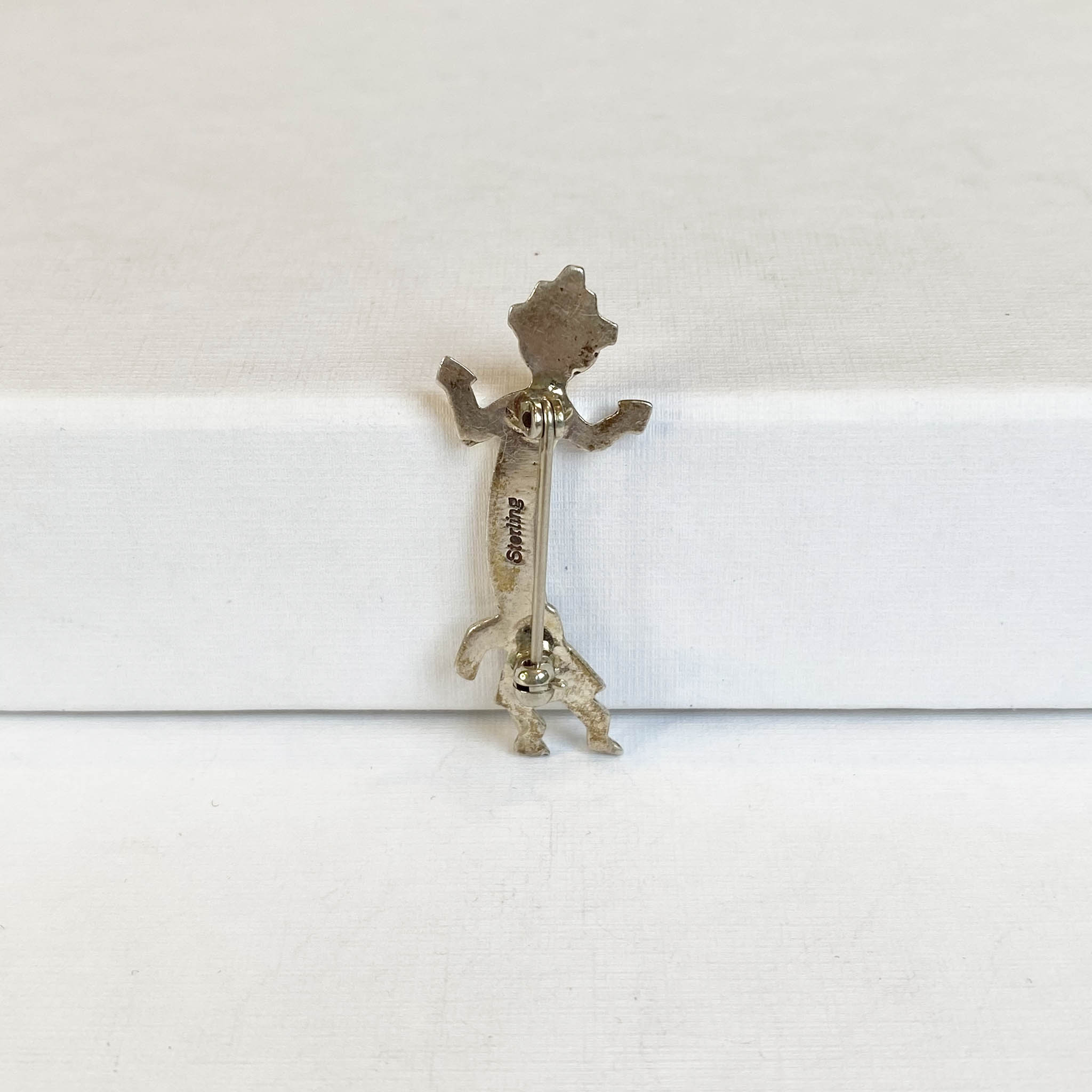 30's Mexican Sterling Silver Folklore Niño Pin